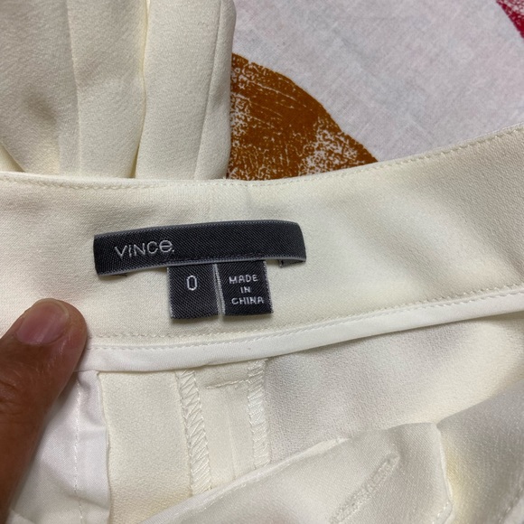 M- Cream Side Stripe Slim Leg Trousers - Picture 5 of 8